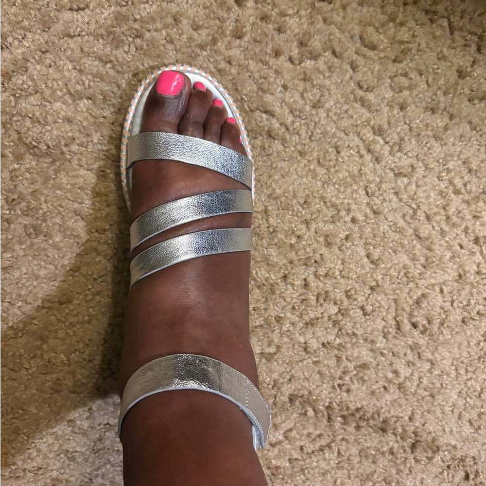 Vince Camuto Silver Metallic Sandals